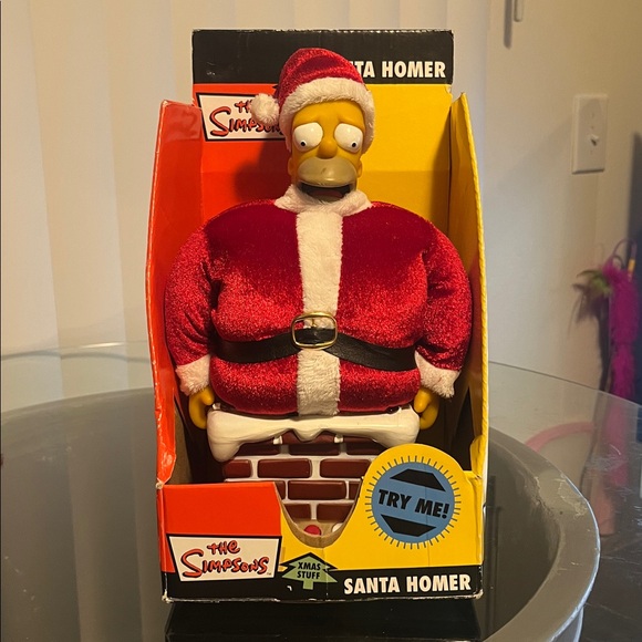 Vintage Santa Homer Plush Toy - Picture 1 of 6